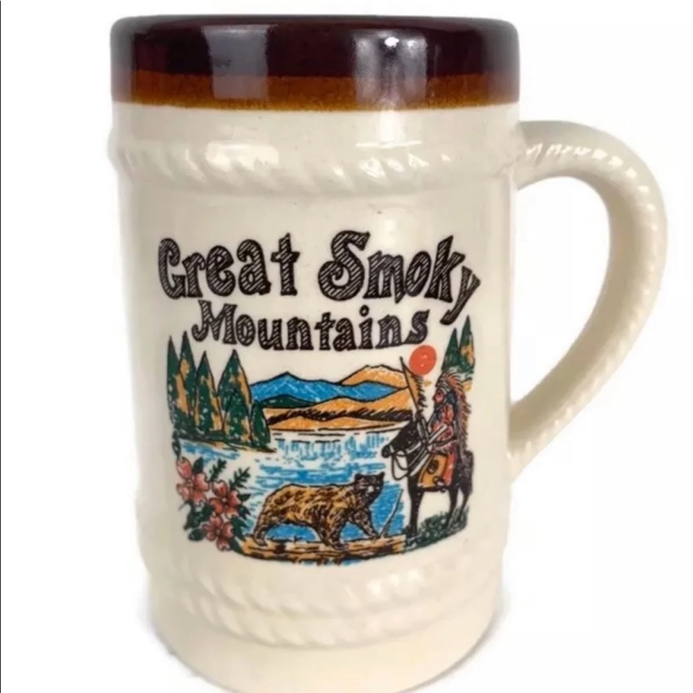 Vintage Great Smoky Mountains Beer Mug